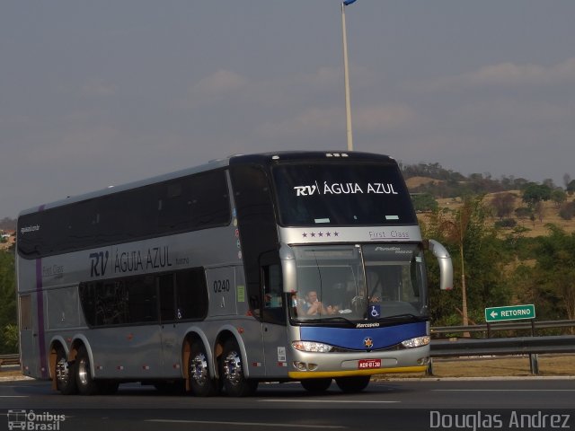 Águia Azul Turismo 0240 na cidade de Trindade, Goiás, Brasil, por Douglas Andrez. Número da foto: #4076904.