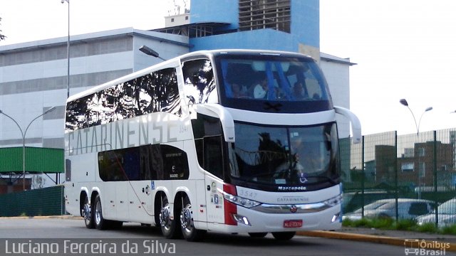 Auto Viação Catarinense 3547 na cidade de São Paulo, São Paulo, Brasil, por Luciano Ferreira da Silva. Número da foto: #4076232.