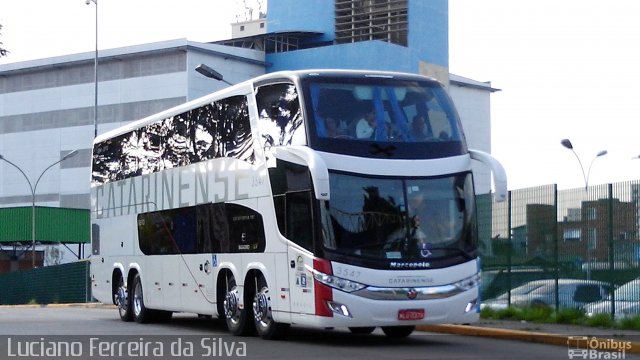 Auto Viação Catarinense 3547 na cidade de São Paulo, São Paulo, Brasil, por Luciano Ferreira da Silva. ID da foto: 4076232.