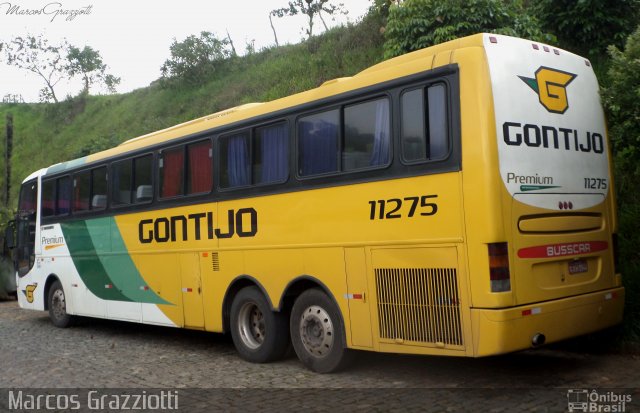 Empresa Gontijo de Transportes 11275 na cidade de João Monlevade, Minas Gerais, Brasil, por Marcos Grazziotti. Número da foto: #4075358.