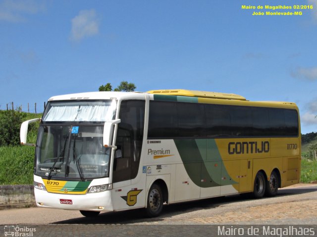 Empresa Gontijo de Transportes 11770 na cidade de João Monlevade, Minas Gerais, Brasil, por Mairo de Magalhães. ID da foto: 4075632.