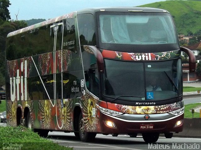 UTIL - União Transporte Interestadual de Luxo 11402 na cidade de Barra Mansa, Rio de Janeiro, Brasil, por Mateus Machado. Número da foto: #4077144.