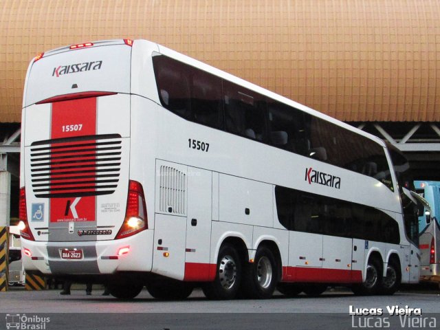 Kaissara - Viação Caiçara 15507 na cidade de Rio de Janeiro, Rio de Janeiro, Brasil, por Lucas Vieira. Número da foto: #4076358.