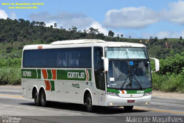 Empresa Gontijo de Transportes 11780 na cidade de João Monlevade, Minas Gerais, Brasil, por Mairo de Magalhães. ID da foto: 4075701.