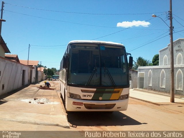 Empresa Gontijo de Transportes 3170 na cidade de Montalvânia, Minas Gerais, Brasil, por Paulo Roberto Teixeira dos Santos. ID da foto: 4076995.