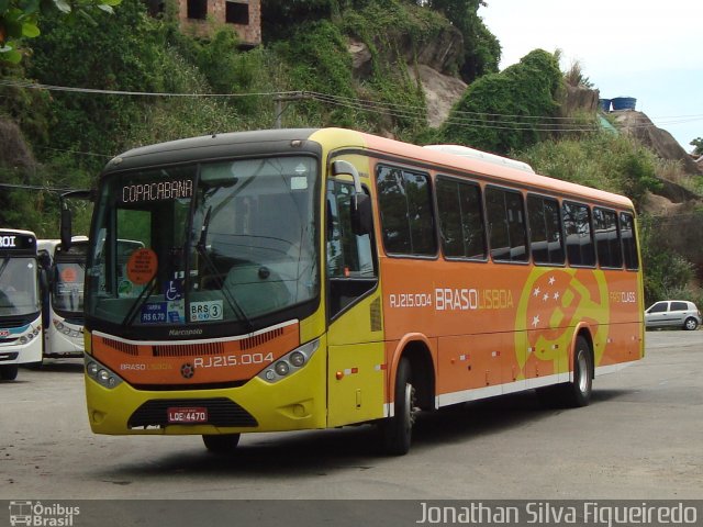 Empresa de Transportes Braso Lisboa RJ 215.004 na cidade de Niterói, Rio de Janeiro, Brasil, por Jonathan Silva Figueiredo. Número da foto: #4077858.