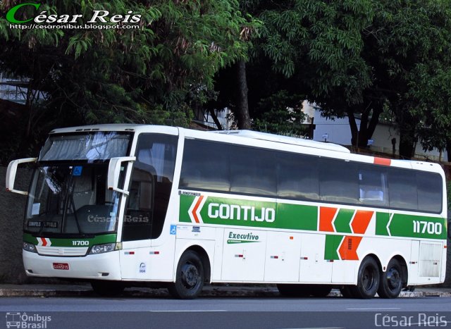 Empresa Gontijo de Transportes 11700 na cidade de Belo Horizonte, Minas Gerais, Brasil, por César Ônibus. Número da foto: #4078568.
