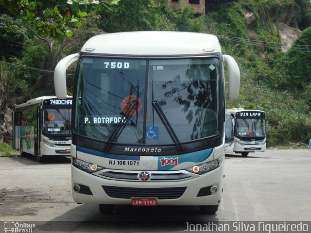 Auto Viação 1001 RJ 108.1071 na cidade de Niterói, Rio de Janeiro, Brasil, por Jonathan Silva Figueiredo. ID da foto: 4077939.