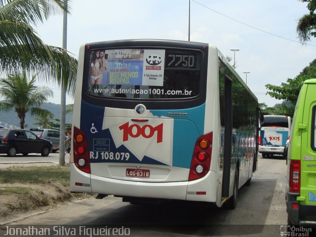 Auto Viação 1001 RJ 108.079 na cidade de Niterói, Rio de Janeiro, Brasil, por Jonathan Silva Figueiredo. ID da foto: 4077944.