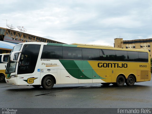 Empresa Gontijo de Transportes 11580 na cidade de Uberaba, Minas Gerais, Brasil, por Fernando Reis. Número da foto: #4077805.