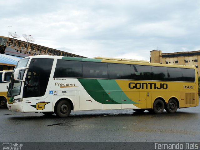 Empresa Gontijo de Transportes 11580 na cidade de Uberaba, Minas Gerais, Brasil, por Fernando Reis. ID da foto: 4077805.