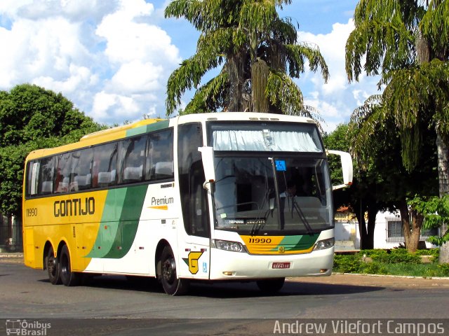 Empresa Gontijo de Transportes 11990 na cidade de Pirapora, Minas Gerais, Brasil, por Andrew Campos. Número da foto: #4080373.