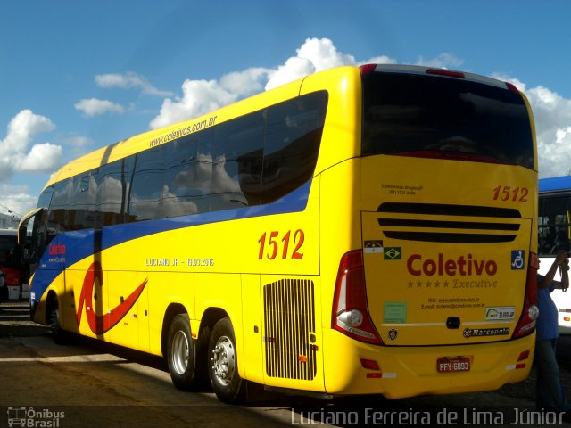 Coletivo Transportes 1512 na cidade de Caruaru, Pernambuco, Brasil, por Luciano Ferreira de Lima Júnior. Número da foto: #4079128.