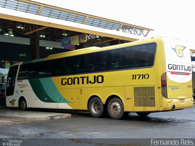 Empresa Gontijo de Transportes 11710 na cidade de Uberaba, Minas Gerais, Brasil, por Fernando Reis. ID da foto: 4079809.