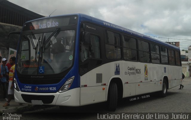 Capital do Agreste Transporte Urbano 1626 na cidade de Caruaru, Pernambuco, Brasil, por Luciano Ferreira de Lima Júnior. Número da foto: #4079151.