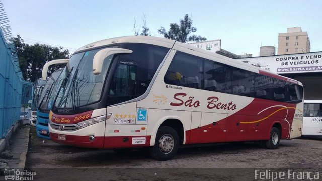 Viação São Bento Ribeirão Preto 12040 na cidade de Rio de Janeiro, Rio de Janeiro, Brasil, por Felipe França. Número da foto: #4079191.