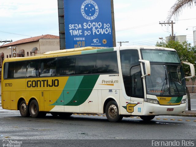 Empresa Gontijo de Transportes 11710 na cidade de Uberaba, Minas Gerais, Brasil, por Fernando Reis. Número da foto: #4079854.