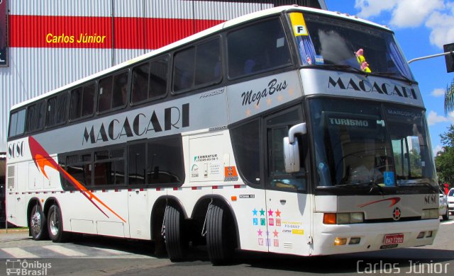 Auto Ônibus Macacari 8080 na cidade de Goiânia, Goiás, Brasil, por Carlos Júnior. ID da foto: 4080738.