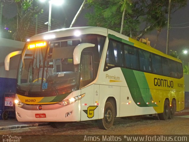 Empresa Gontijo de Transportes 18280 na cidade de Fortaleza, Ceará, Brasil, por Amós  Mattos. Número da foto: #4081198.