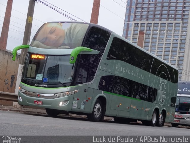 Viação Garcia 7207 na cidade de São Paulo, São Paulo, Brasil, por Luis de Ricado Brito. ID da foto: 4081140.