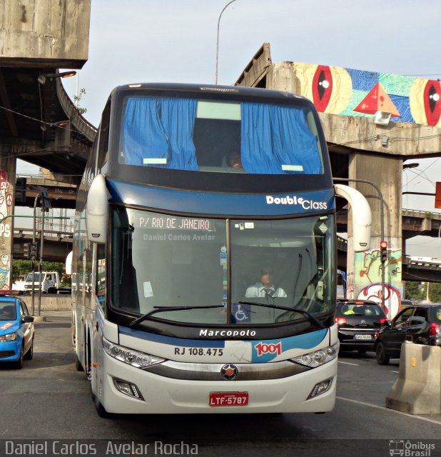 Auto Viação 1001 RJ 108.475 na cidade de Rio de Janeiro, Rio de Janeiro, Brasil, por Daniel Carlos  Avelar Rocha. ID da foto: 4081192.