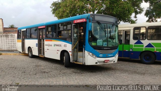 Transcol - Transportes Coletivos Ltda. 455 na cidade de Olinda, Pernambuco, Brasil, por Paulo Lucas. Número da foto: #4079091.