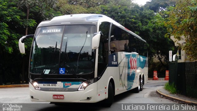 Auto Viação 1001 RJ 108.1095 na cidade de São Paulo, São Paulo, Brasil, por Luciano Ferreira da Silva. ID da foto: 4081822.