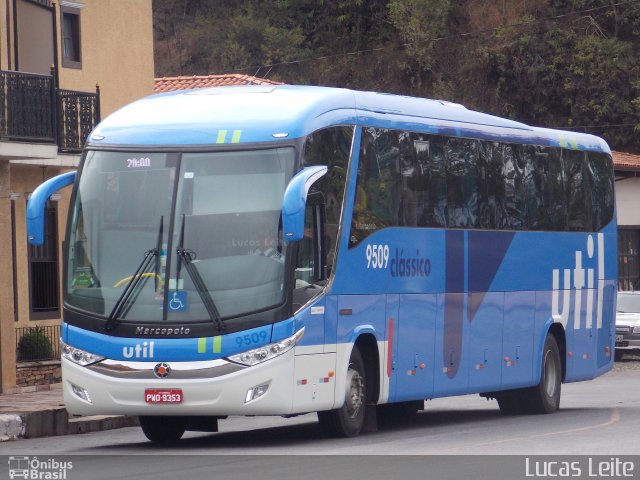 UTIL - União Transporte Interestadual de Luxo 9509 na cidade de Ouro Preto, Minas Gerais, Brasil, por Lucas Leite. Número da foto: #4083115.