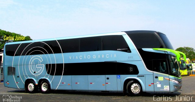 Viação Garcia 8911 na cidade de Maringá, Paraná, Brasil, por Carlos Júnior. Número da foto: #4082722.