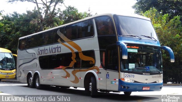 Expresso Santa Marta 22670 na cidade de São Paulo, São Paulo, Brasil, por Luciano Ferreira da Silva. Número da foto: #4081833.