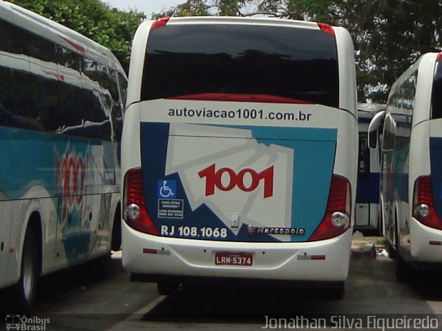 Auto Viação 1001 RJ 108.1068 na cidade de Niterói, Rio de Janeiro, Brasil, por Jonathan Silva Figueiredo. ID da foto: 4081482.