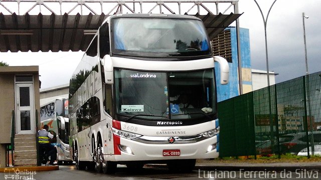 Auto Viação Catarinense 3608 na cidade de São Paulo, São Paulo, Brasil, por Luciano Ferreira da Silva. ID da foto: 4083029.