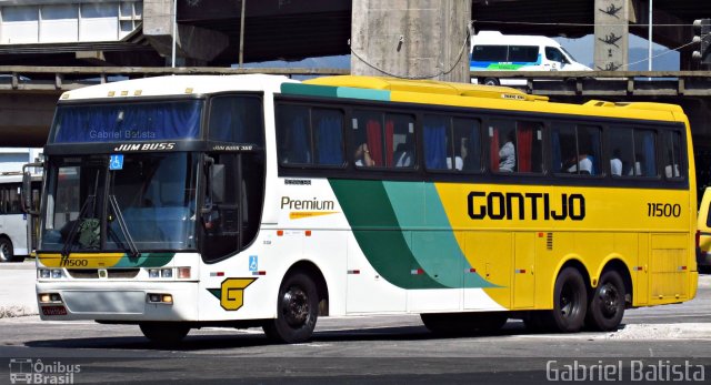 Empresa Gontijo de Transportes 11500 na cidade de Rio de Janeiro, Rio de Janeiro, Brasil, por Gabriel Batista. ID da foto: 4082510.