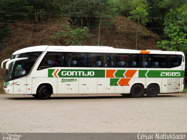 Empresa Gontijo de Transportes 21685 na cidade de Mariana, Minas Gerais, Brasil, por César Natividade. ID da foto: 4085578.