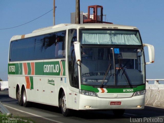 Empresa Gontijo de Transportes 11760 na cidade de Vitória, Espírito Santo, Brasil, por Luan Peixoto. ID da foto: 4085461.