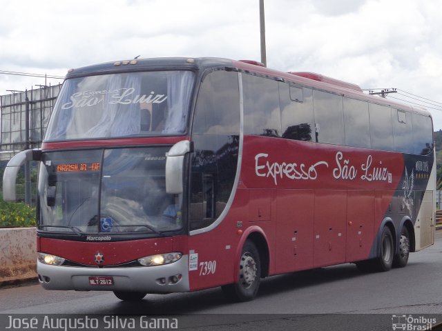 Expresso São Luiz 7390 na cidade de Candangolândia, Distrito Federal, Brasil, por José Augusto da Silva Gama. Número da foto: #4085120.