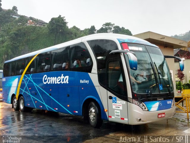 Viação Cometa 15115 na cidade de Santos, São Paulo, Brasil, por Adam Xavier Rodrigues Lima. Número da foto: #4084476.