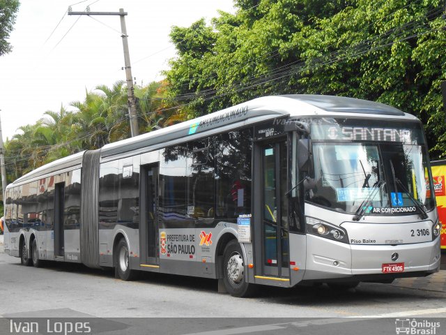 Sambaíba Transportes Urbanos 2 3106 na cidade de São Paulo, São Paulo, Brasil, por Ivan da Silva Lopes. Número da foto: #4085568.