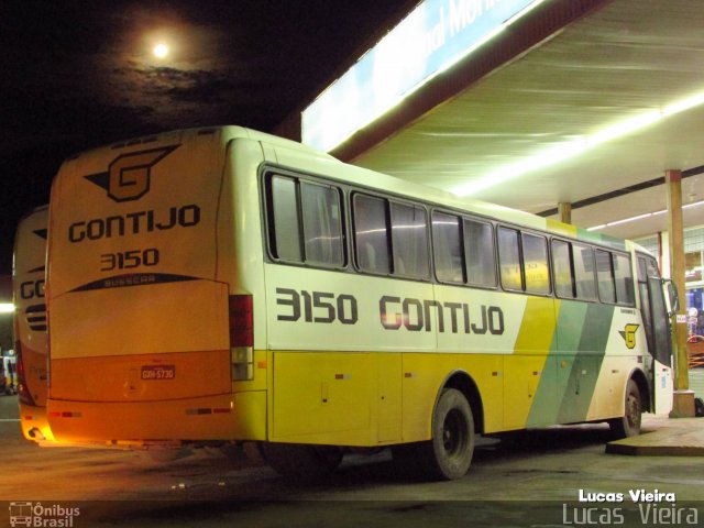 Empresa Gontijo de Transportes 3150 na cidade de João Monlevade, Minas Gerais, Brasil, por Lucas Vieira. ID da foto: 4083459.