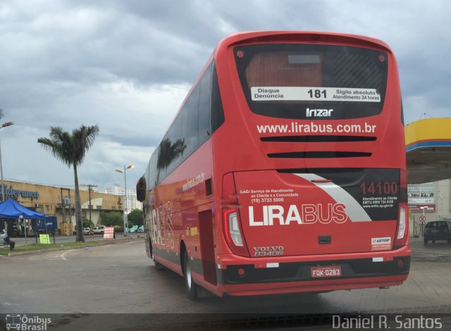 Lirabus 14100 na cidade de Goiânia, Goiás, Brasil, por Daniel Rocha dos Santos. Número da foto: #4086171.
