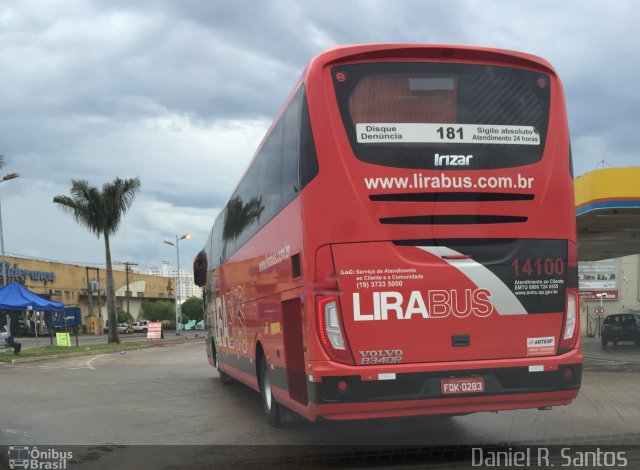 Lirabus 14100 na cidade de Goiânia, Goiás, Brasil, por Daniel Rocha dos Santos. ID da foto: 4086171.