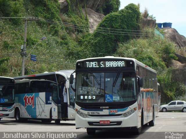 Auto Viação 1001 RJ 108.756 na cidade de Niterói, Rio de Janeiro, Brasil, por Jonathan Silva Figueiredo. Número da foto: #4087334.
