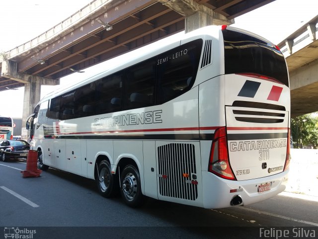 Auto Viação Catarinense 3111 na cidade de Rio de Janeiro, Rio de Janeiro, Brasil, por Katia Falcão. Número da foto: #4088588.