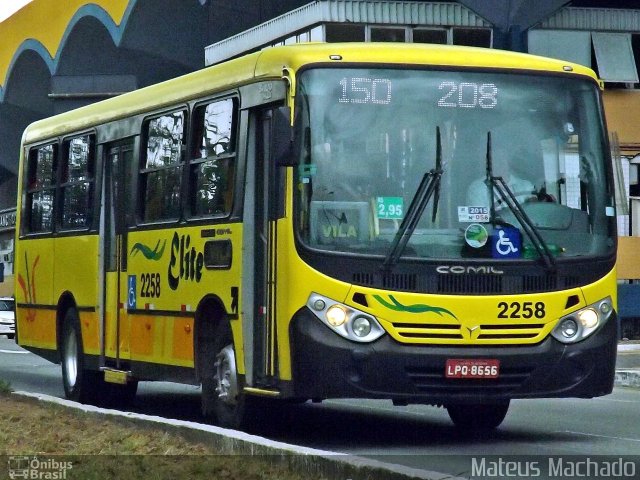 Viação Elite 2258 na cidade de Volta Redonda, Rio de Janeiro, Brasil, por Mateus Machado. ID da foto: 4089965.