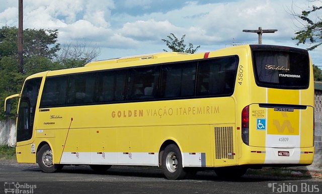 Viação Itapemirim 45809 na cidade de Teresina, Piauí, Brasil, por Fábio Araújo Pinto. Número da foto: #4089858.