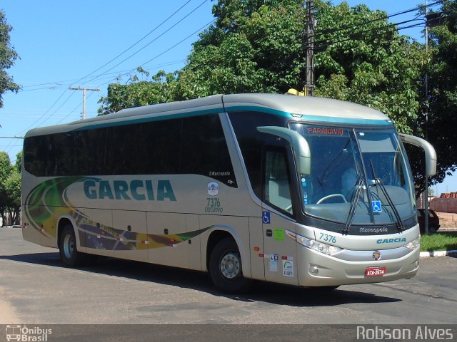 Viação Garcia 7376 na cidade de Paranavaí, Paraná, Brasil, por Robson Alves. Número da foto: #4091846.