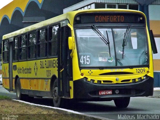 Viação Sul Fluminense 1209 na cidade de Volta Redonda, Rio de Janeiro, Brasil, por Mateus Machado. Número da foto: #4092336.