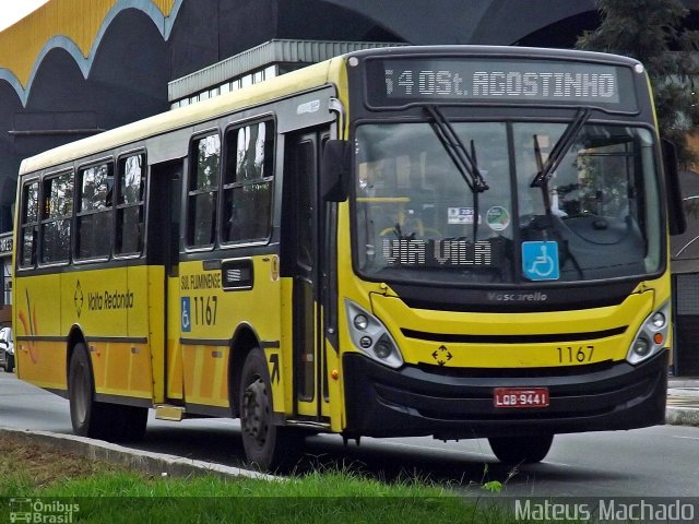 Viação Sul Fluminense 1167 na cidade de Volta Redonda, Rio de Janeiro, Brasil, por Mateus Machado. Número da foto: #4092374.