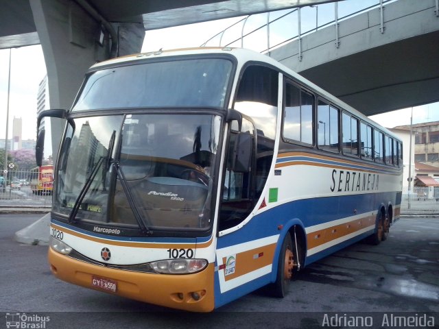 Viação Sertaneja 1020 na cidade de Belo Horizonte, Minas Gerais, Brasil, por Adriano  Almeida. Número da foto: #4090869.