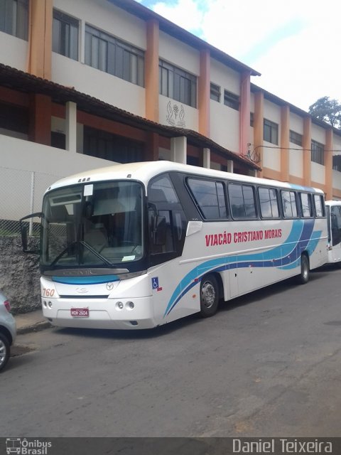 Viação Cristiano Morais 760 na cidade de Manhuaçu, Minas Gerais, Brasil, por Daniel Teixeira . Número da foto: #4090274.